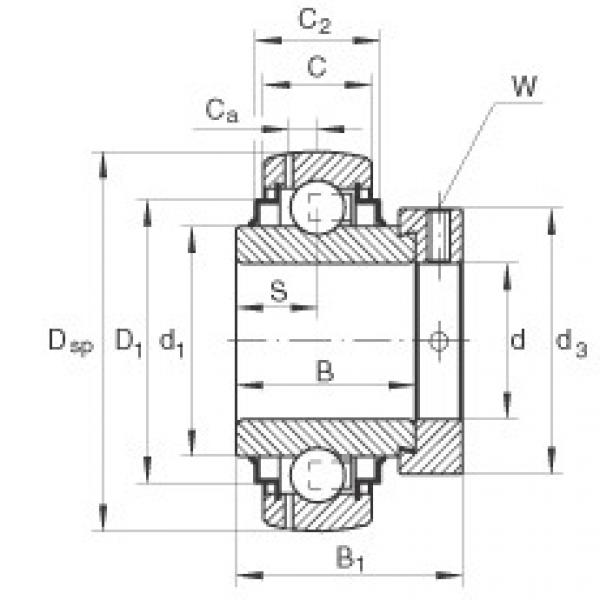 Bearing GNE100-KRR-B INA #1 image