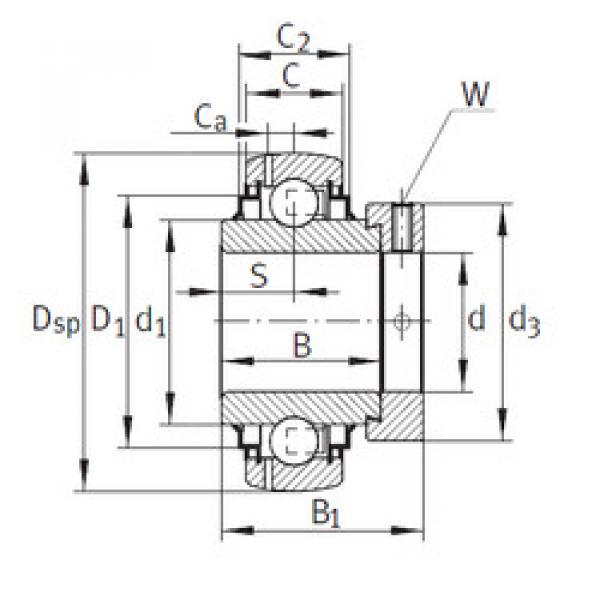 Bearing GE80-KRR-B-AH01-FA164 INA #1 image