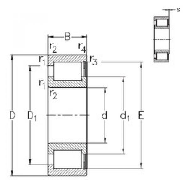 Bearing NCF2214-V NKE #1 image