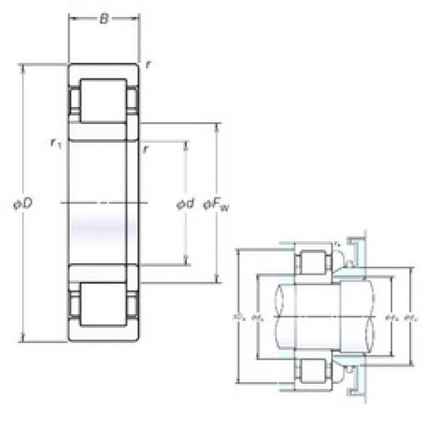 Bearing NUP2332EM NSK #1 image