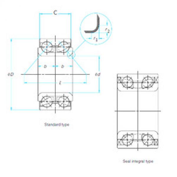 Bearing ZA-40BWD06A-JB-5CA01 NSK #1 image